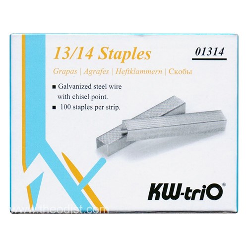 KW-triO Staples 01314 Size 13/14 1000/Pack - Theodist