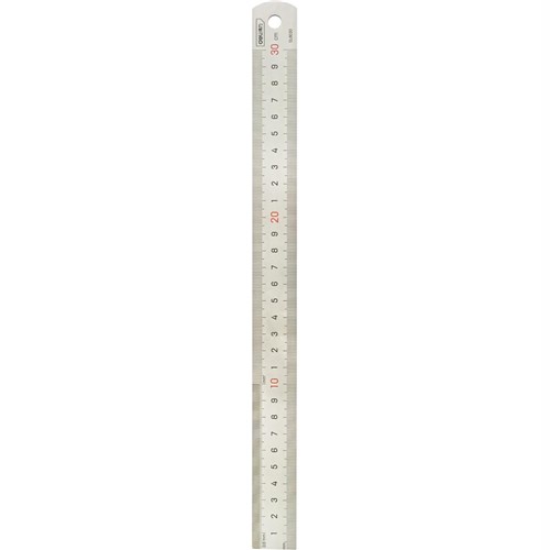 Deli DL8030 Stainless Steel Ruler 30cm - Theodist