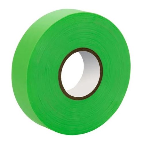 Flagging Tape Fluro Green 25mm x 75m - Theodist