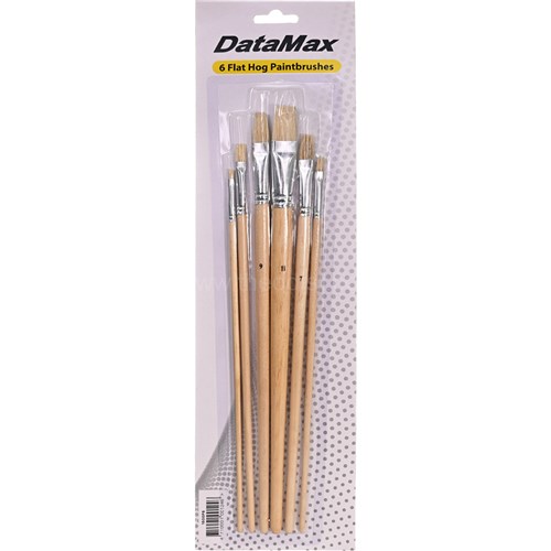 DataMax 1600F6 Flat Hog Paint Brush 6 Pack_1 - Theodist
