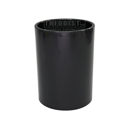 Datamax 165BLK Plastic Pen Holder Round, Black_1 - Theodist