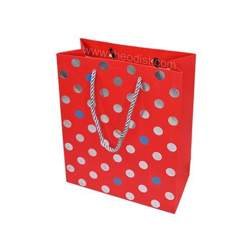 Gift Bag Polka Assorted Pastel Colours Small 18x23x8cm_2 - Theodist