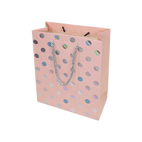 Gift Bag Polka Assorted Pastel Colours Small 18x23x8cm_3 - Theodist