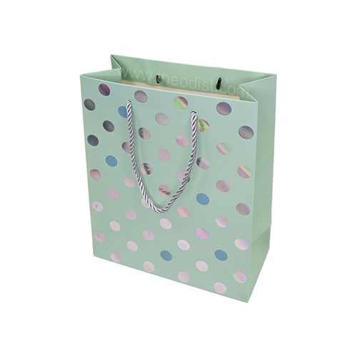 Gift Bag Polka Assorted Pastel Colours Small 18x23x8cm_4 - Theodist