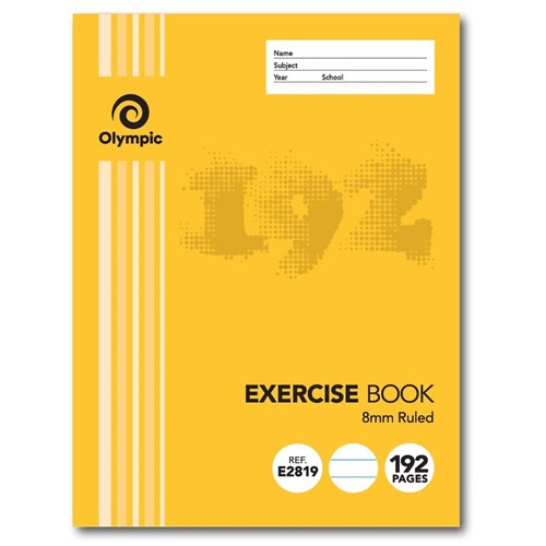 Olympic Exercise Book 8mm Ruled 192 Pages - Theodist