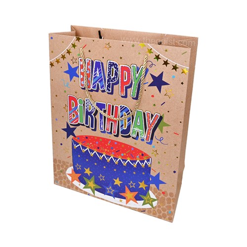 Gift Bag Happy Birthday Assorted Designs Medium 26x32x10cm_1 - Theodist