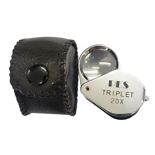 Pes Diamond Loupe Triplet 20X 18mm Lens, Chrome_1 - Theodist
