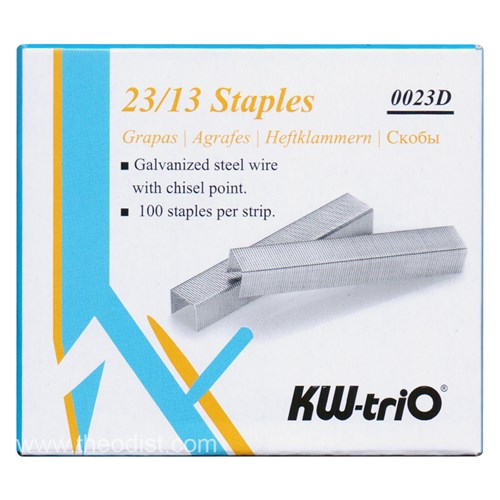 KW-triO 0023D Size 23/13 Staples 1000/Pack - Theodist