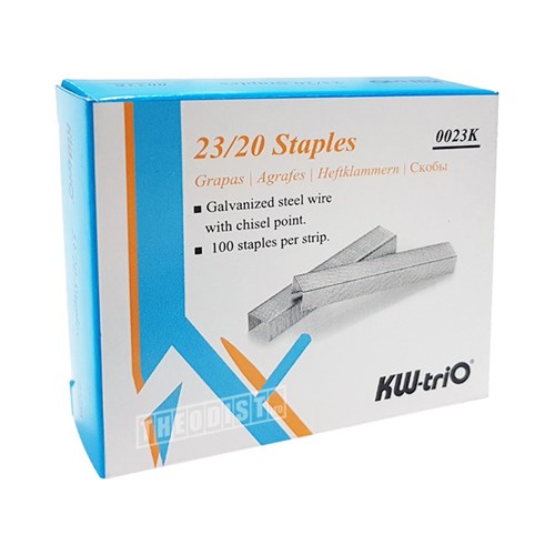 KW-triO 0023K Size 23/20 Staples 1000/Pack - Theodist