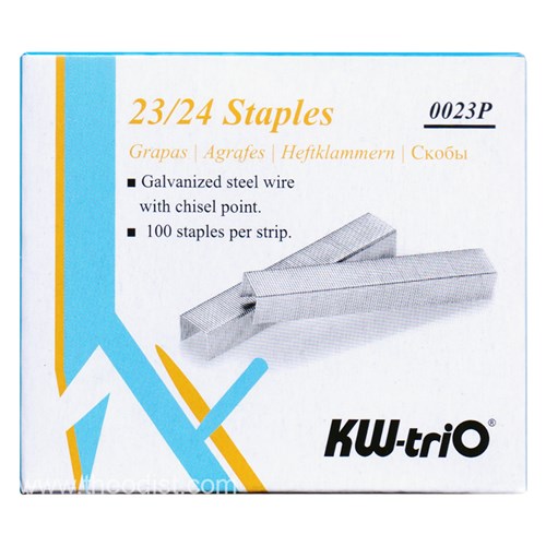 KW-triO 0023P Staples Size 23/24 1000/Pack - Theodist