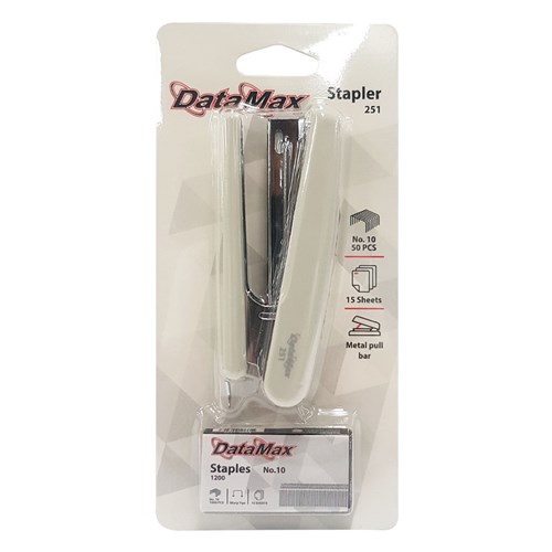 DataMax 251 Stapler with No.10 1000Pcs Staples, Grey_1 - Theodist