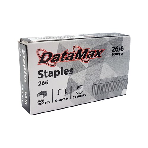 DataMax 266 Staples No.26/6 1000Pcs - Theodist