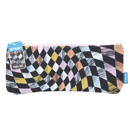 Smash 31078 Pencil Case Medium Neoprene Warp Check - Theodist