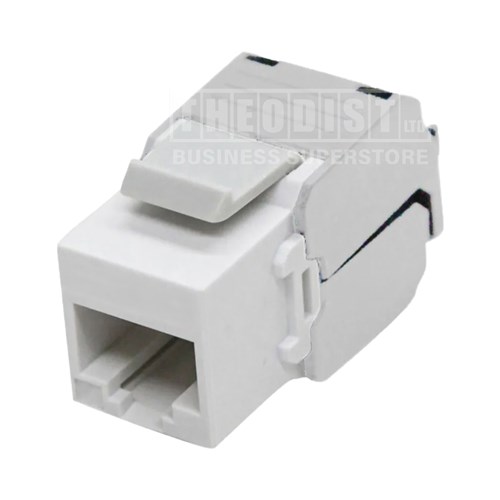 MSS MSSRJ6/10 CAT6 RJ45 Keystone Outlet Bag 10 White - Theodist