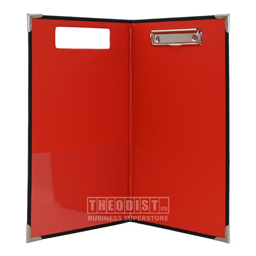 Clipfolder 34235 F/C Deluxe with Cover Blue, Green, Red_RED1 - Theodist