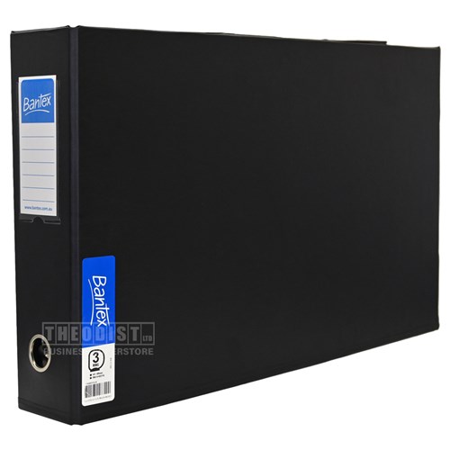 Bantex 34320 Insert Binder A3 3 D-Ring Spine Black_1 - Theodist