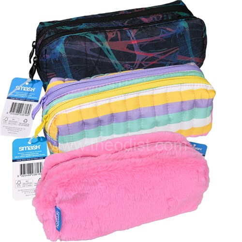 Smash 35023 Twin Zip Pencil Case for Girls - Theodist