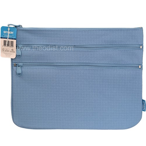 Smash 35029 Triple Zip Pencil Case, Assorted_3 - Theodist