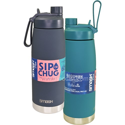 Smash 35067 Stainless Steel Dual Pro Lid 950mL Water Bottles - Theodist