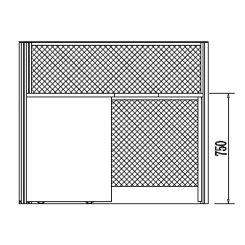 Partitioned Workstations 2 Person Compact T-Shaped Cubicle Desk - 2800mm X 1200mm_4 - Theodist