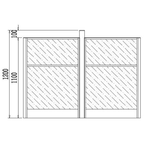 Partitioned Workstations 2 Person Desks 1400x1500mm_4 - Theodist