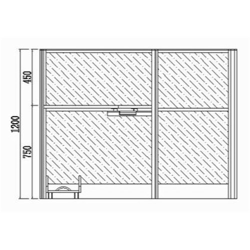 Partitioned Workstations 1 Person Complete Desk 1500x1500mm_4 - Theodist