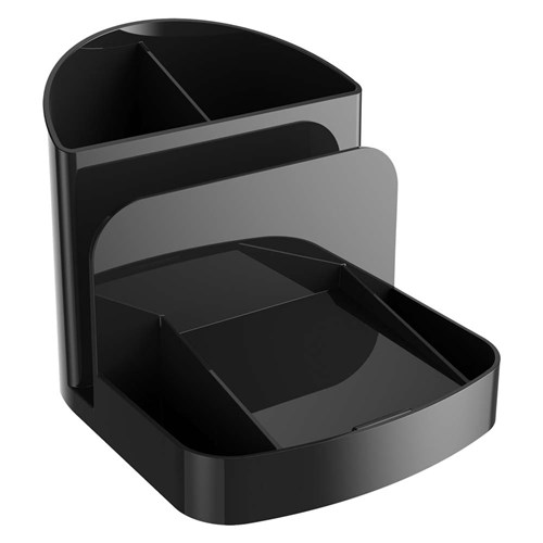 Deflecto 38904 Dlx Desk Organizer, Black - Theodist
