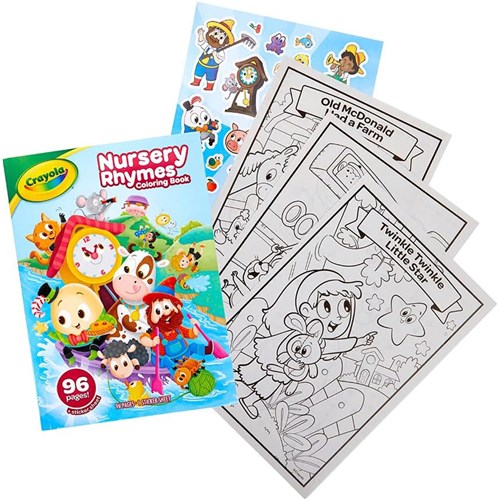 Crayola Color & Sticker Book Nursery Rhymes 96 Pages_2 - Theodist
