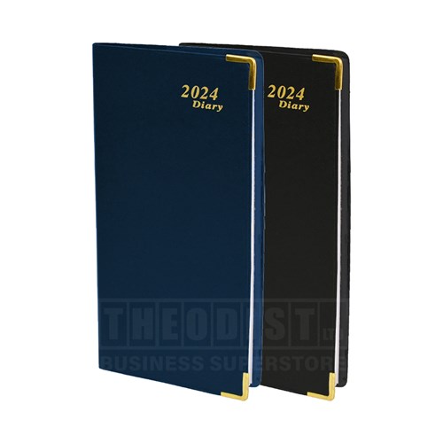 Regent 417AST 2024 Diary 160x85mm Black, Blue Week To An Opening - Theodist