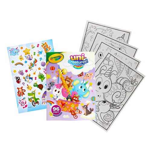 Crayola Color & Sticker Book Uni Creatures 96 Pages_1 - Theodist