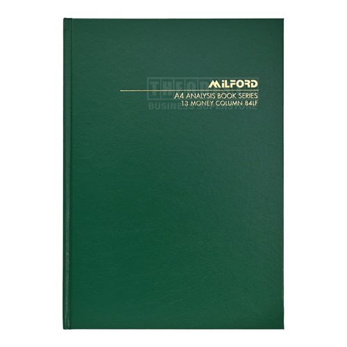 Milford 441258 A4 Analysis Book Series 13 Money Column 84LF - Theodist