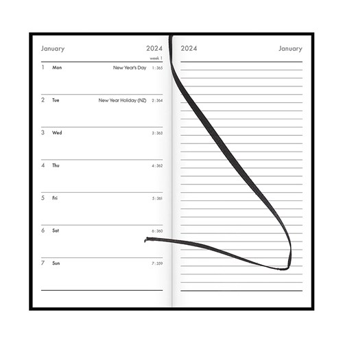 Collins 2024 CW7 Notebook Diary Slim 441632_1 - Theodist