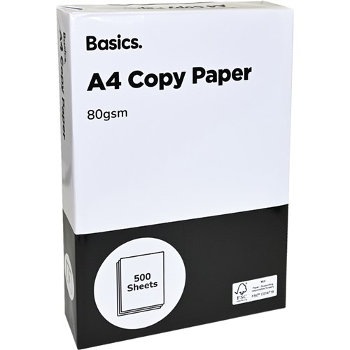 Basics. A4 Copy Paper 80gsm, 500 Sheets - Theodist