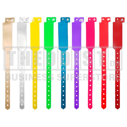 DataMax 52060 Wristband Vinyl 10 Pack Assorted Colours - Theodist
