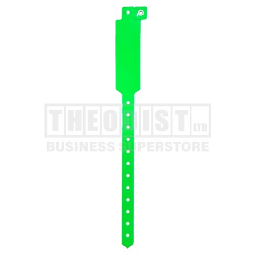 DataMax 52060 Wristband Vinyl 10 Pack Assorted Colours_Neon Green - Theodist