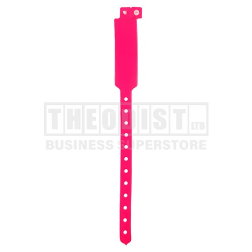 DataMax 52060 Wristband Vinyl 10 Pack Assorted Colours_Neon Pink - Theodist