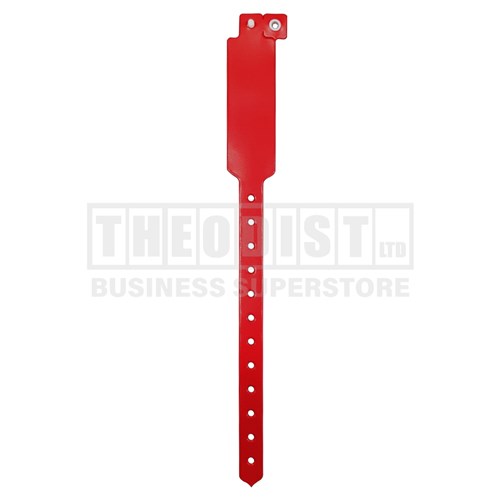 DataMax 52060 Wristband Vinyl 10 Pack Assorted Colours_Red - Theodist