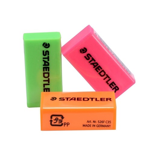 Staedtler 526 Neon Pencil Eraser_1 - Theodist