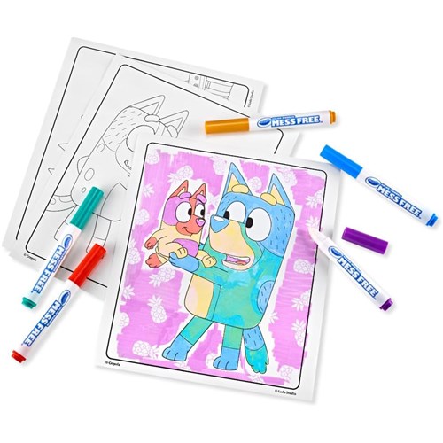 Crayola 752805 Bluey Color Wonder Mess Free Coloring Pages & 5 Coloured Markers 18 Pack 3+_2 - Theodist