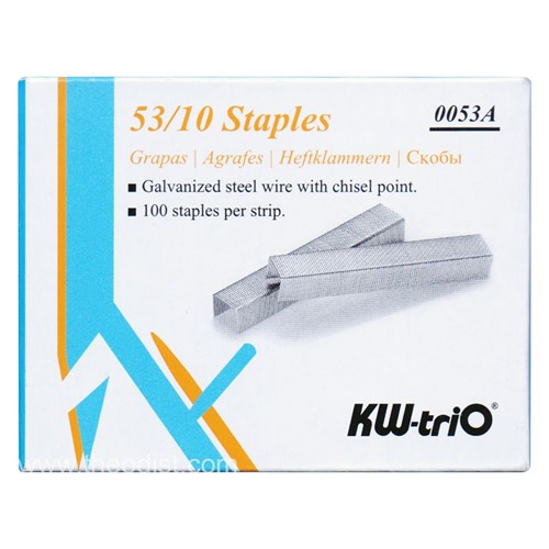 KW-triO 0053A Size 53/10 Staples 1000/Pack - Theodist