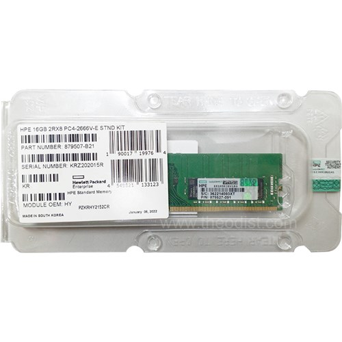 HPE 16GB 2RX8 PC4-2666V-E STND KIT, 879507-B21 Server RAM / Memory Module - Theodist