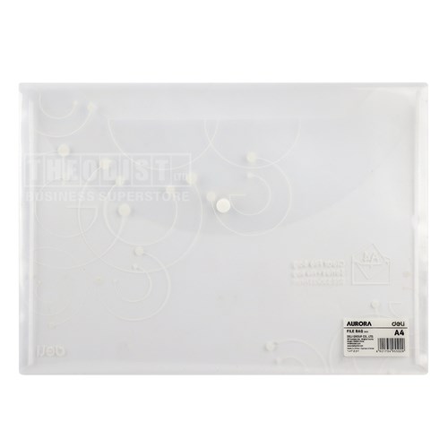 Deli 5502 Clear File Bag A4 Aurora_1 - Theodist