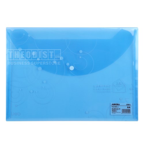 Deli 5502 Clear File Bag A4 Aurora_2 - Theodist