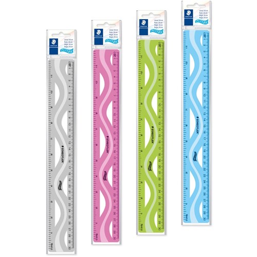 Staedtler Plastic Ruler Flexible 30cm Assorted Pack of 24_1 - Theodist