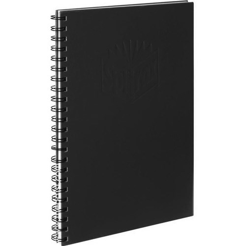Spirax 56512BK Notebook A4 Hard Cover 200 Pages Black_1 - Theodist