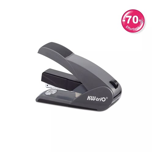 KW-triO 05652 Lever-Tech Half Strip Effortless Stapler, Use 24/6 & 26/6, Grey - Theodist