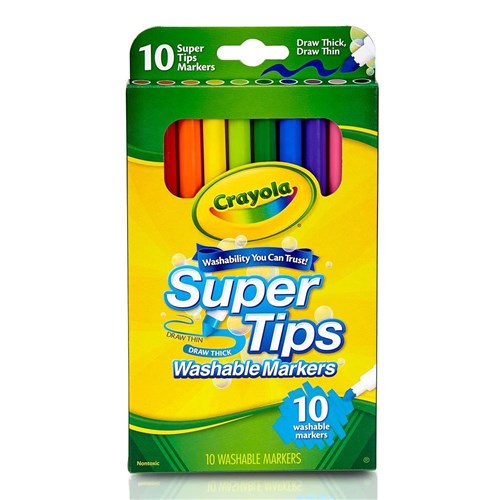 Crayola SuperTips Washable Markers 10 Pack - Theodist