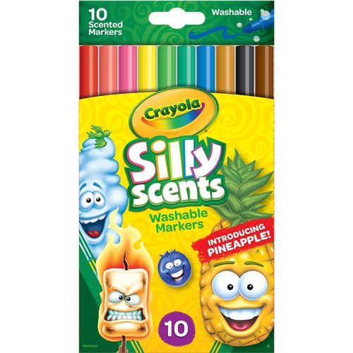 Crayola 585071 Silly Scents Washable Markers 10 Pack - Theodist