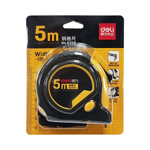 Deli 5m Tape Measure Metric Units - Theodist