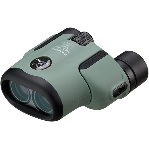 Pentax Papilio III 8.5x21 WR Binoculars Olive 027075311749 - Theodist